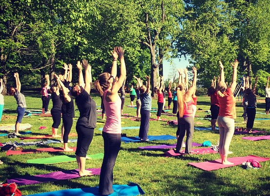 Lynchburg Parks and Recreation, yoga in the park